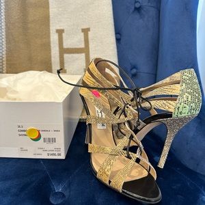 Henri Lepore Dezert heels - size 38.5 - Savina lizard leather